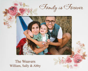 Personalized Floral Photo Frame (5x7 Photo)