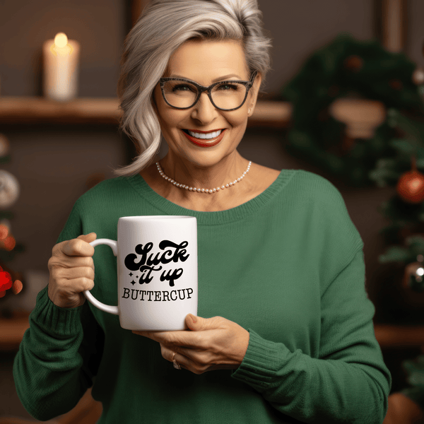 Funny Coffee Mugs | Suck It Up Buttercup