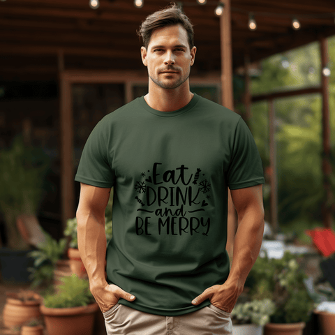 T Shirt - Eat Drink and be Merry