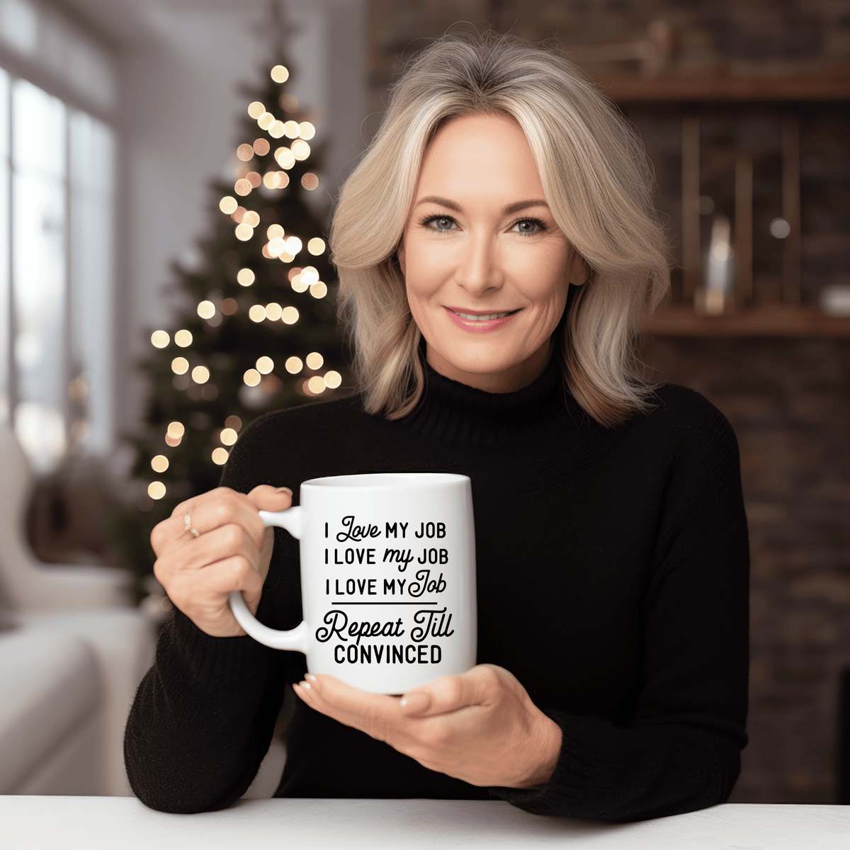 Funny Coffee Mugs | I Love My Job Repeat Till Convinced