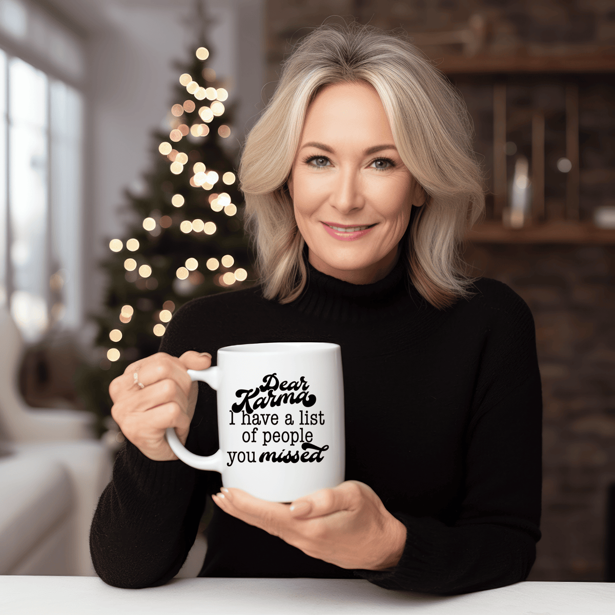 Funny Coffee Mugs | Dear Karma, I Have A List Of People You Missed