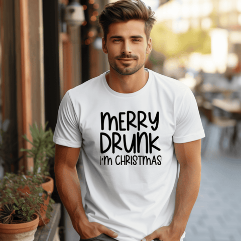 T Shirt - Merry Drunk I'm Christmas