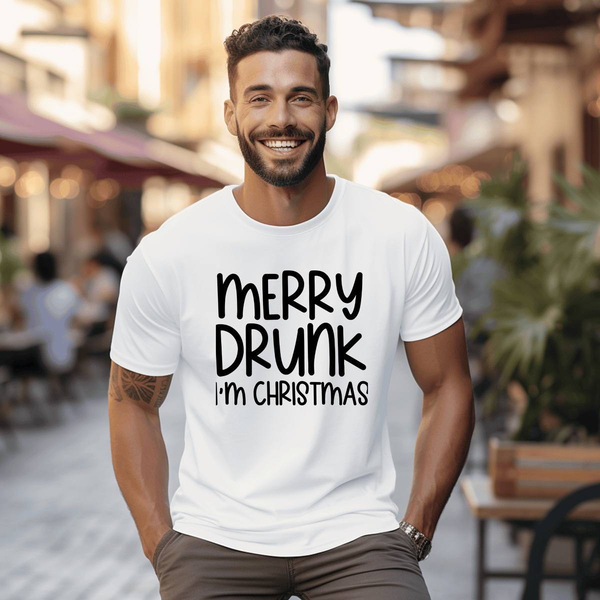 T Shirt - Merry Drunk I'm Christmas
