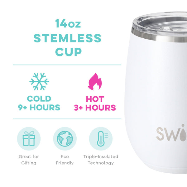 PERSONALIZED SWIG STEMLESS CUP