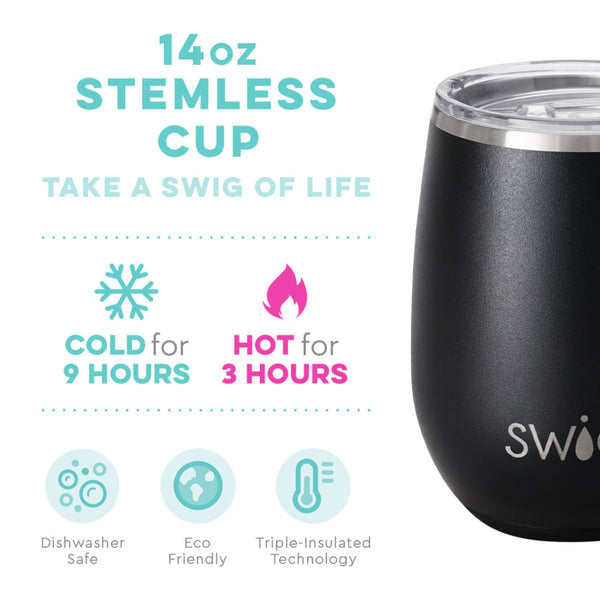 PERSONALIZED SWIG STEMLESS CUP