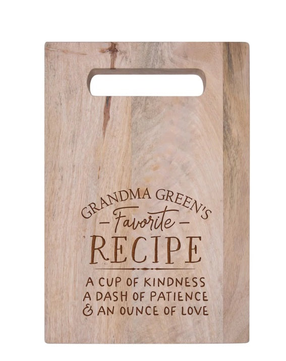 PERSONALIZED ACACIA CUTTING BOARD