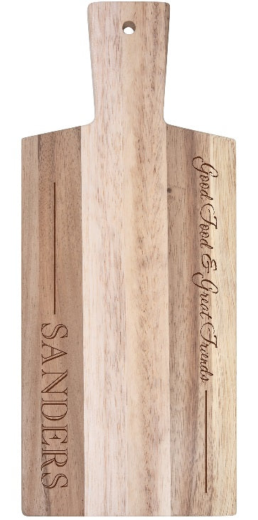 PERSONALIZED ACACIA CUTTING BOARD