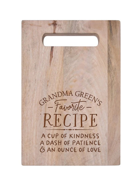 PERSONALIZED ACACIA CUTTING BOARD