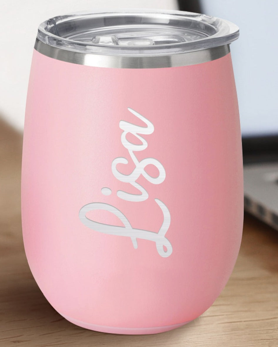 PERSONALIZED SWIG STEMLESS CUP