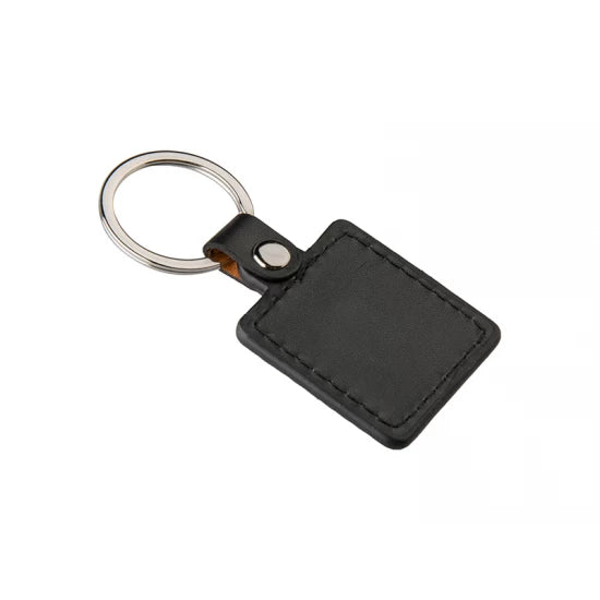 PU Square Key Chain black