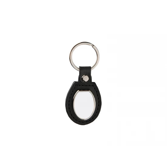PU Oval Key Chain black