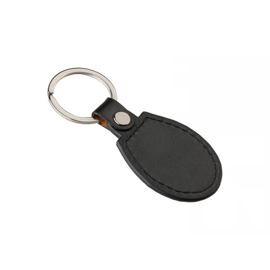PU Oval Key Chain black