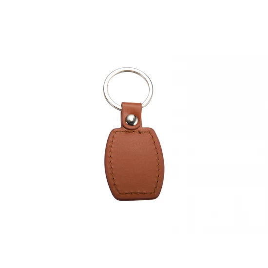 PU Barrel Key Chain (Brown)