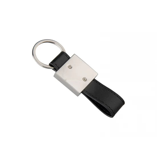 Strip PU Square Key Chain