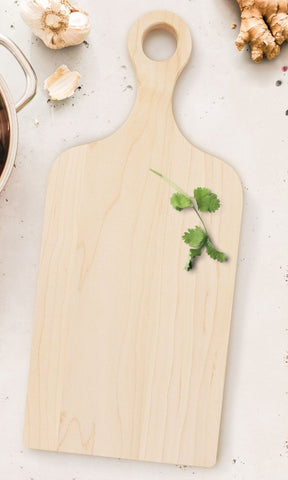 PERSONALIZED MAPLE CUTTING BOARD