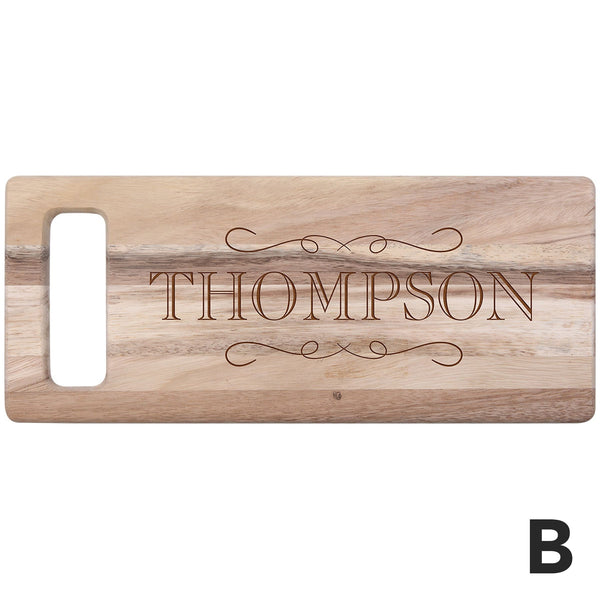 PERSONALIZED ACACIA CUTTING BOARD