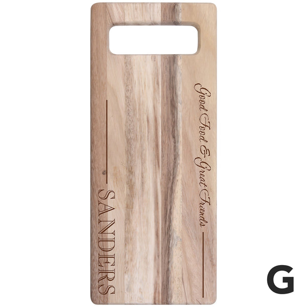 PERSONALIZED ACACIA CUTTING BOARD