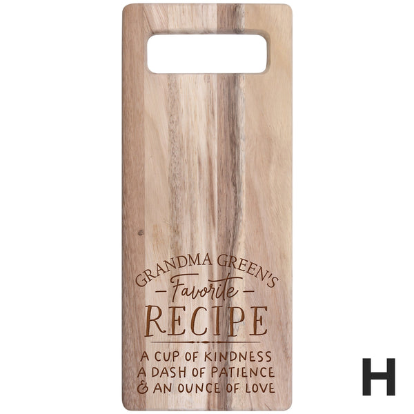 PERSONALIZED ACACIA CUTTING BOARD