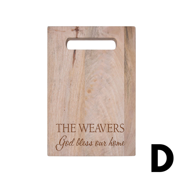 PERSONALIZED ACACIA CUTTING BOARD