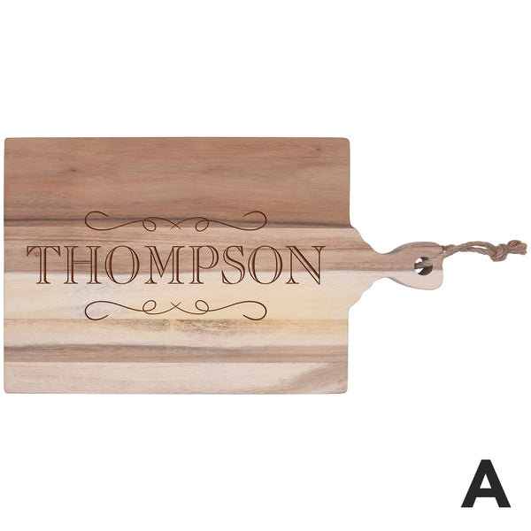 PERSONALIZED BAMBOO CUTTING BOARD