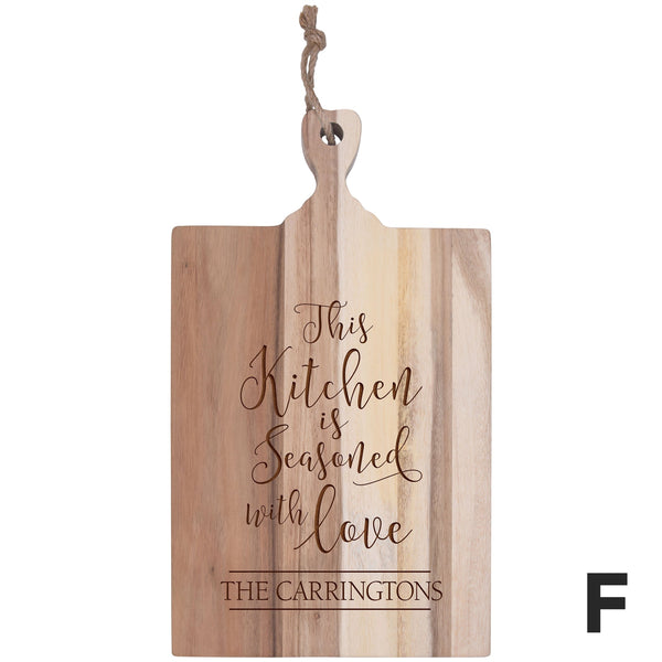 PERSONALIZED BAMBOO CUTTING BOARD