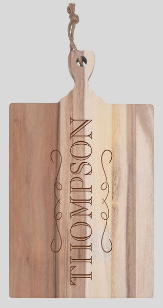 PERSONALIZED BAMBOO CUTTING BOARD