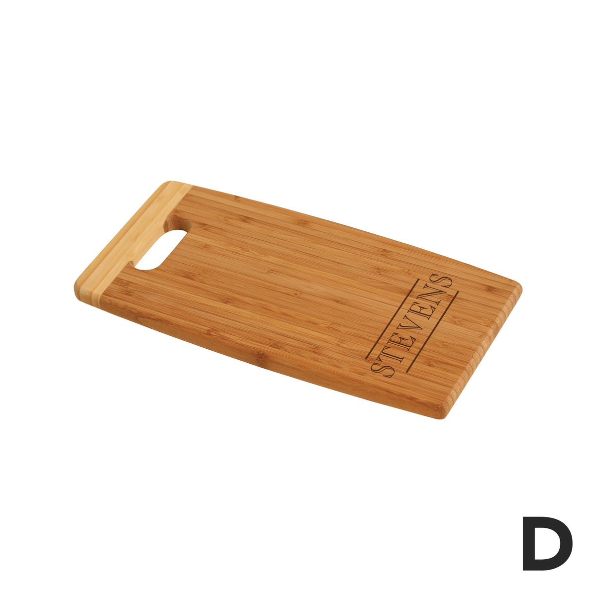 PERSONALIZED BAMBOO CUTTING BOARD