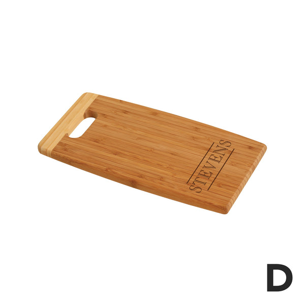 PERSONALIZED BAMBOO CUTTING BOARD