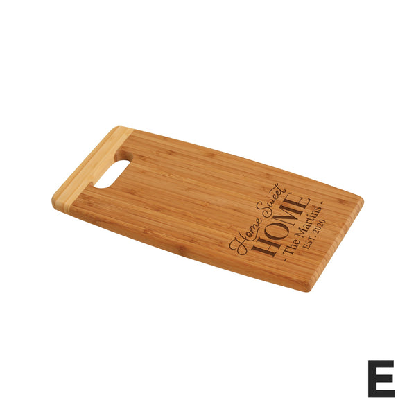 PERSONALIZED BAMBOO CUTTING BOARD