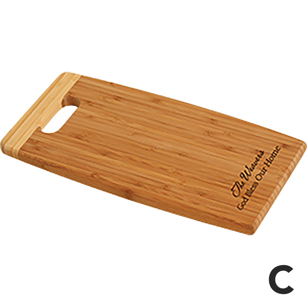 PERSONALIZED BAMBOO CUTTING BOARD