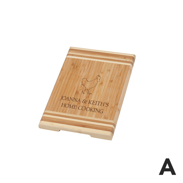 PERSONALIZED BAMBOO CUTTING BOARD