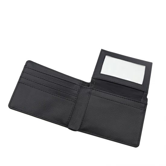 P/U LEATHER MEN'S WALLET  w ID Slot