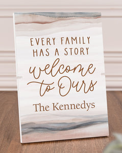 Personalized Watercolor Plaque