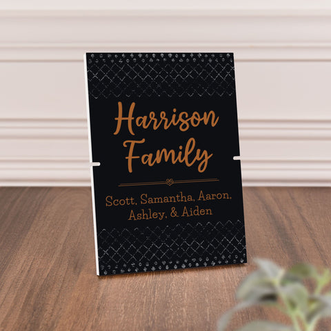 Personalized Black Plaque