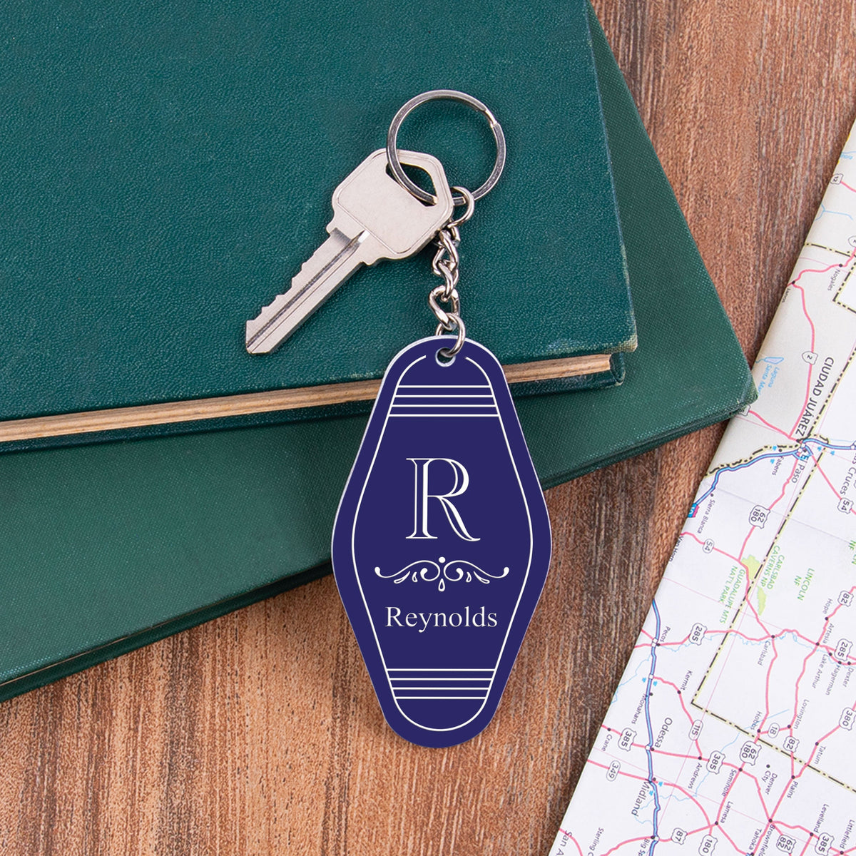 Personalized  Vintage Keychain