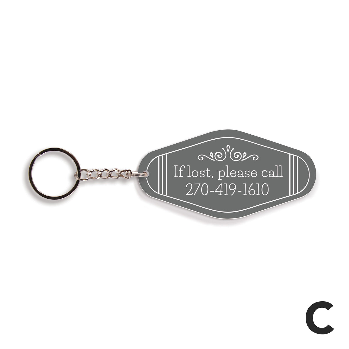 Personalized  Vintage Keychain
