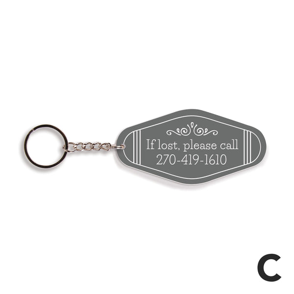 Personalized  Vintage Keychain