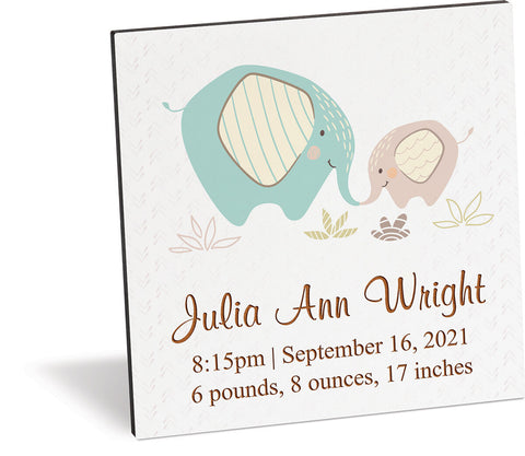 Personalized Baby Plaque