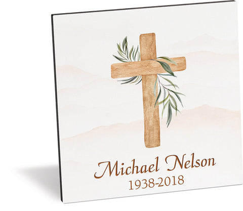 Personalized Cross Plaque