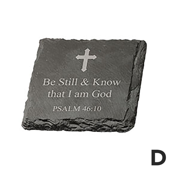 Personalized Square Slate Coasters, 4-pack