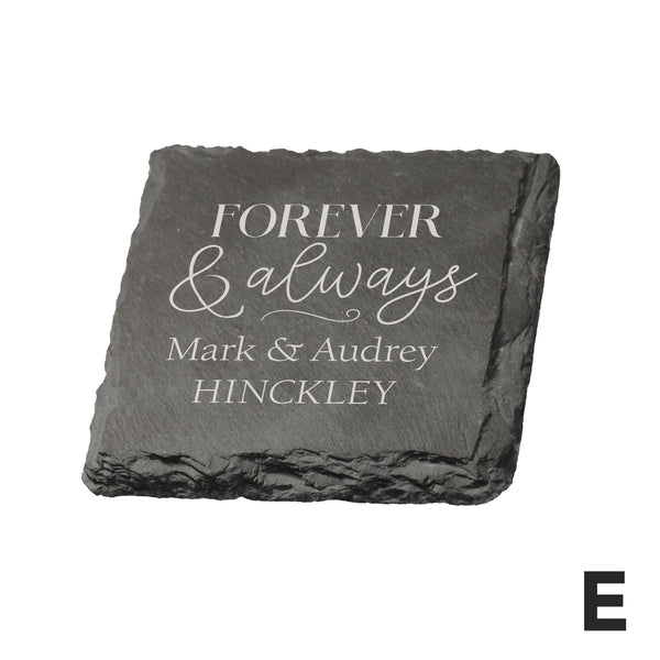 Personalized Square Slate Coasters, 4-pack