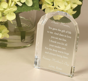 Personalized Crystal Plaque