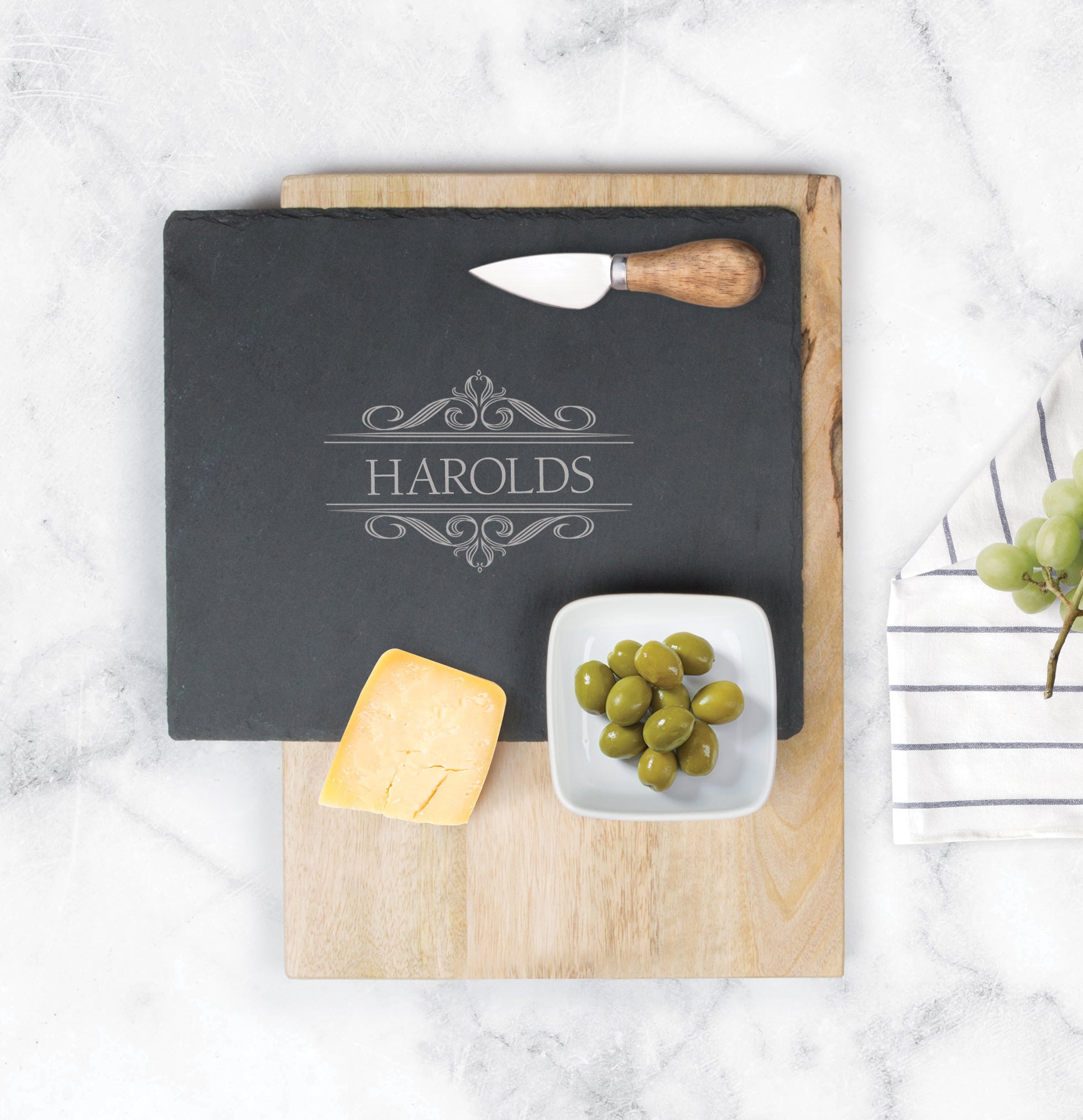 Personalized Slate Cheese Board