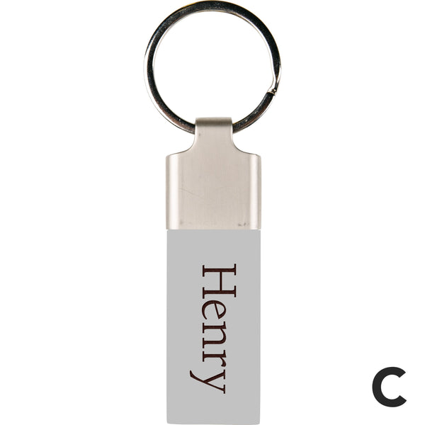 Personalized Wood Key Chain