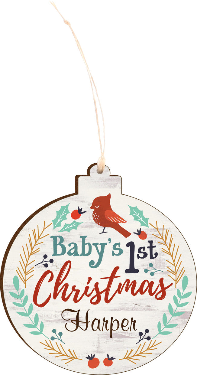 Personalized Baby Ornament