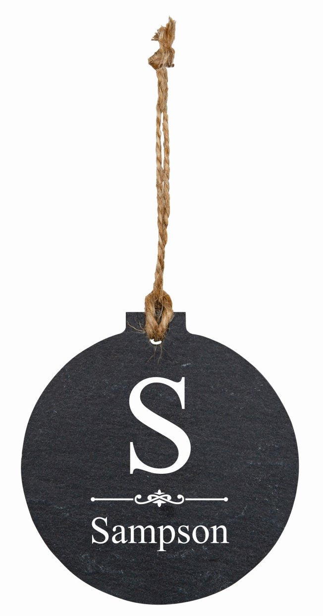 Personalized Slate Ornament