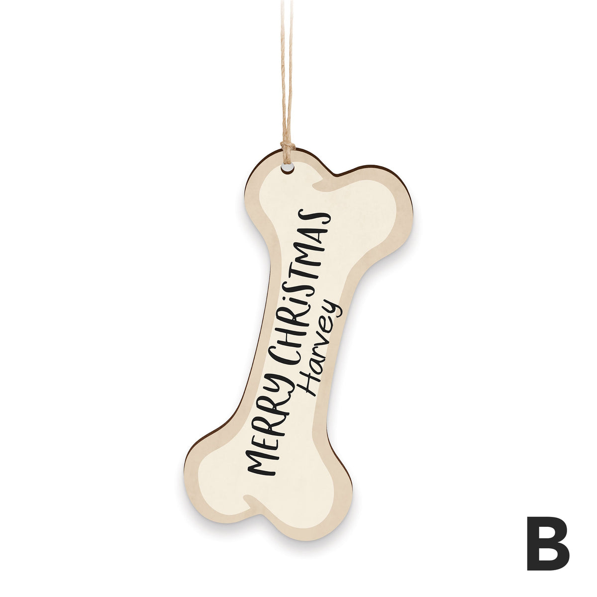 Personalized Dog Bone Ornament