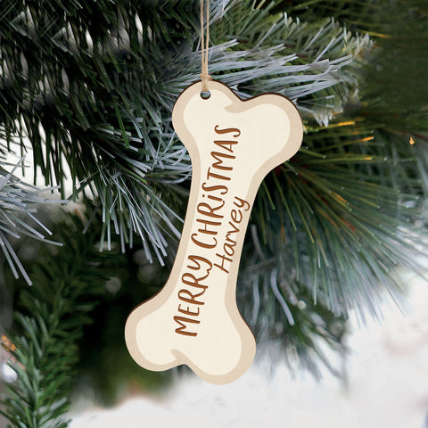 Personalized Dog Bone Ornament