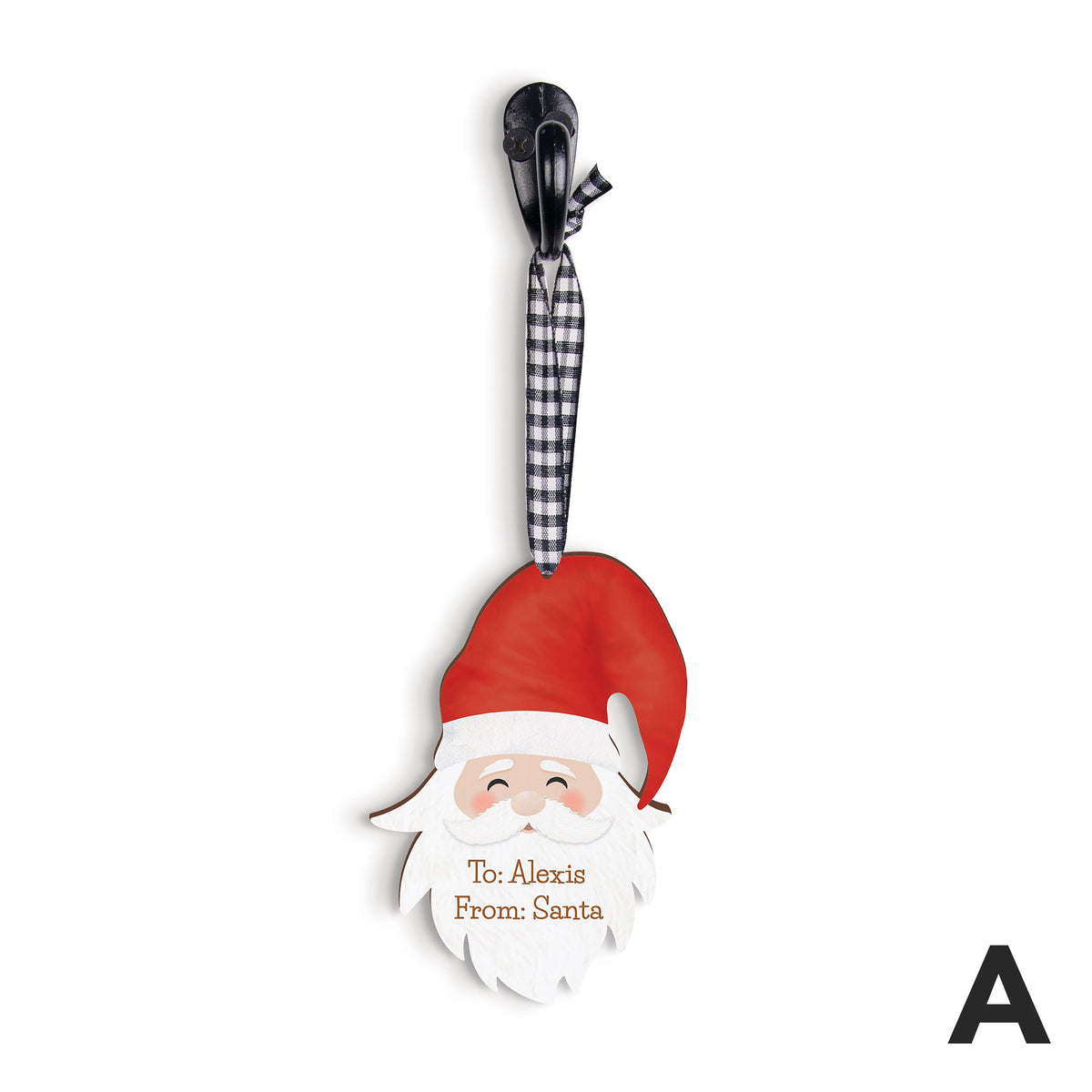 Personalized Santa Ornament