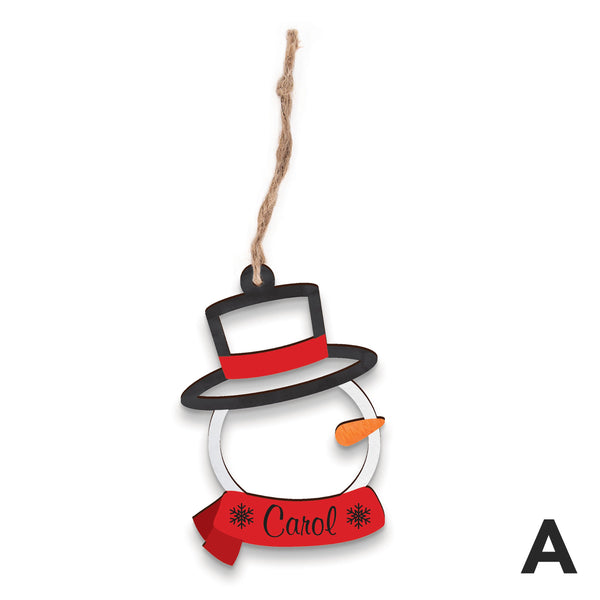 Personalized Snowman Ornament